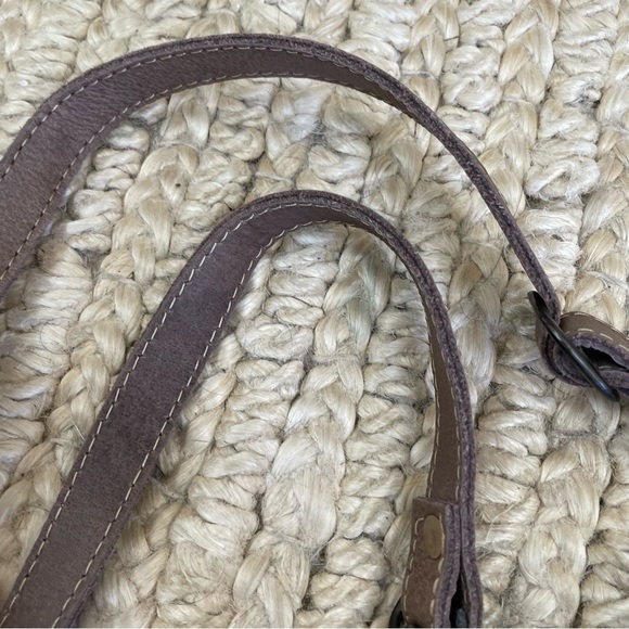 Mayra crossbody purse bag cow calf hair trim Aztec print leather accents - Picture 10 of 10